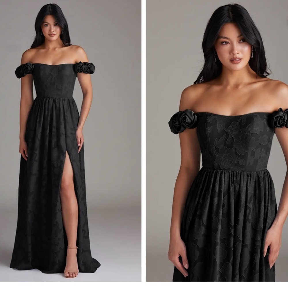NWT Azazie Atelier Autumn Black Maxi Dress
A16